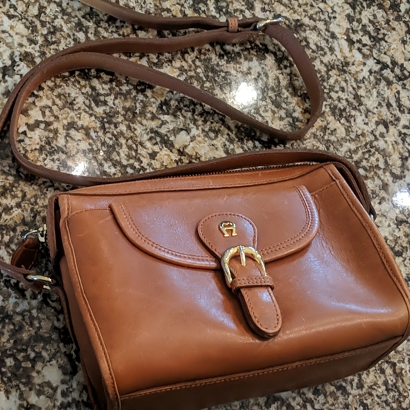 Etienne Aigner Genuine Leather Small Crossbody - Picture 7 of 16